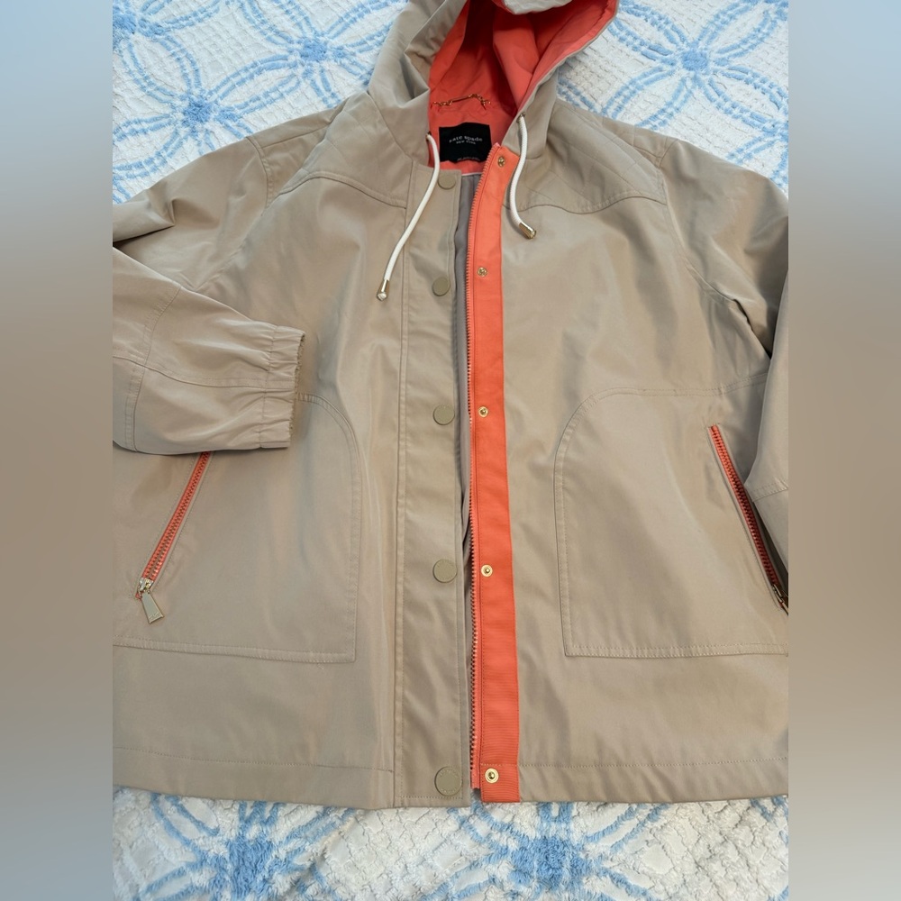 Kate Spade water resistant hooded rain jacket XXL - Picture 4 of 11